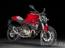 2015 Ducati Monster 821 studio 3/4 view