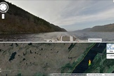 Loch Ness in Scotland shown here in Google Street View.
