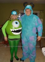Awesome Mike and Sully Monsters Inc. Couples Costume