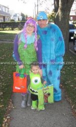 Homemade Monsters Inc. Family Costume