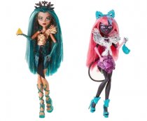 new monster high dolls 2015 - Boo York Nefera De Nile and Catty Noir, png