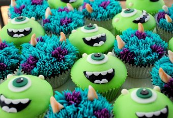 Easy Monsters Inc. cupcakes